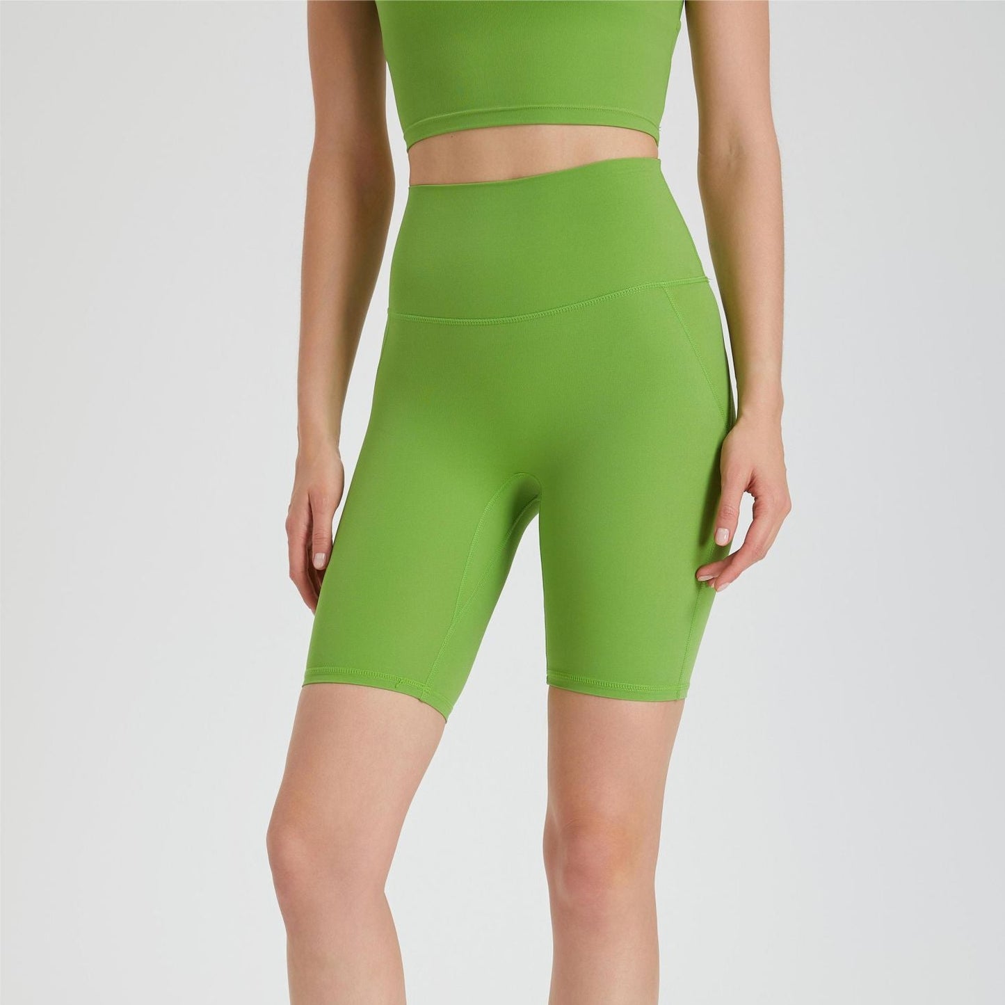 No Front Seam Biker Shorts