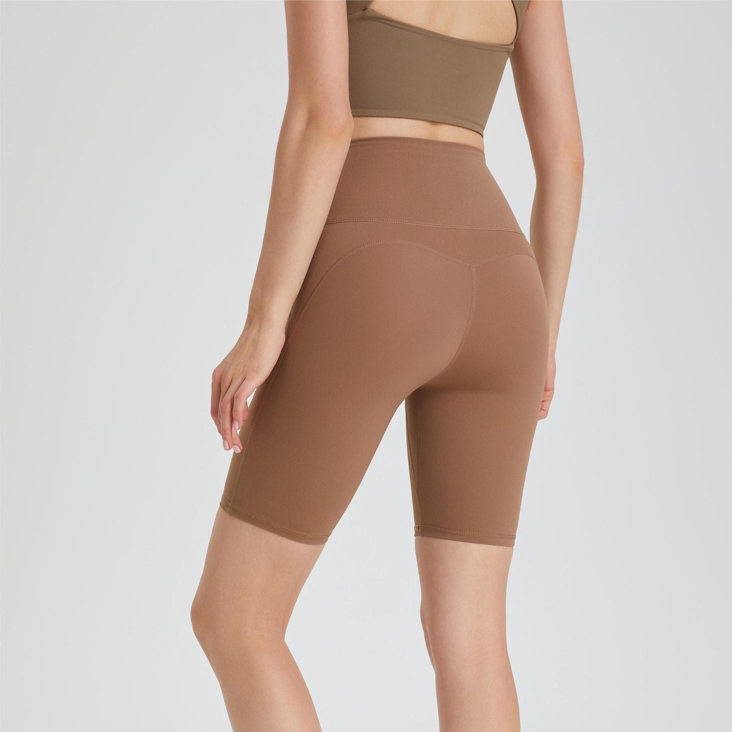 No Front Seam Biker Shorts