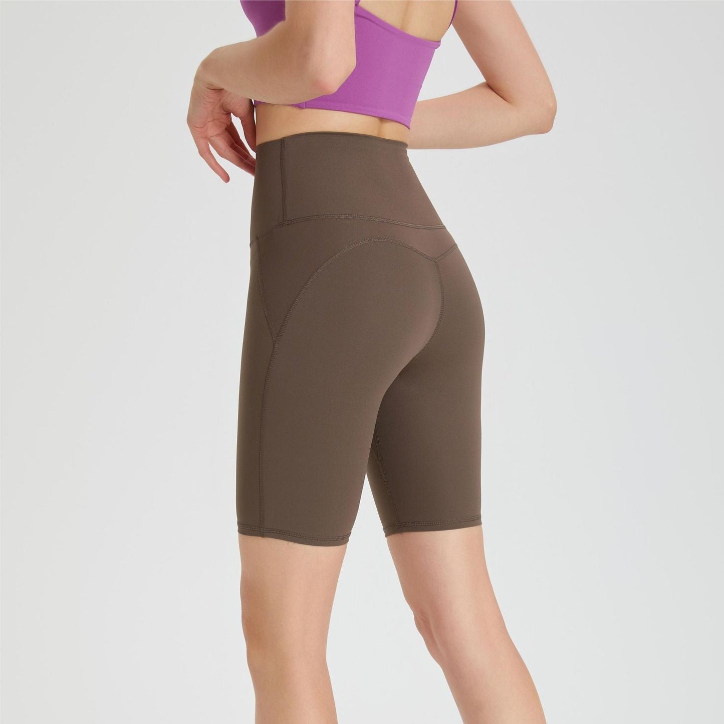 No Front Seam Biker Shorts