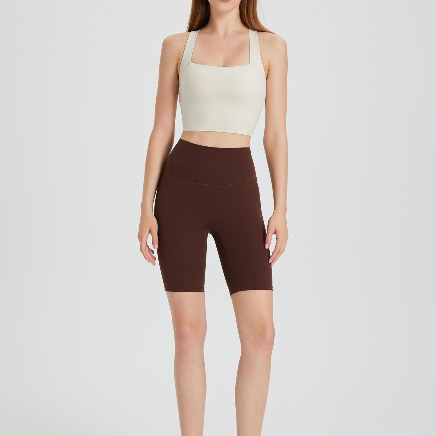 No Front Seam Biker Shorts