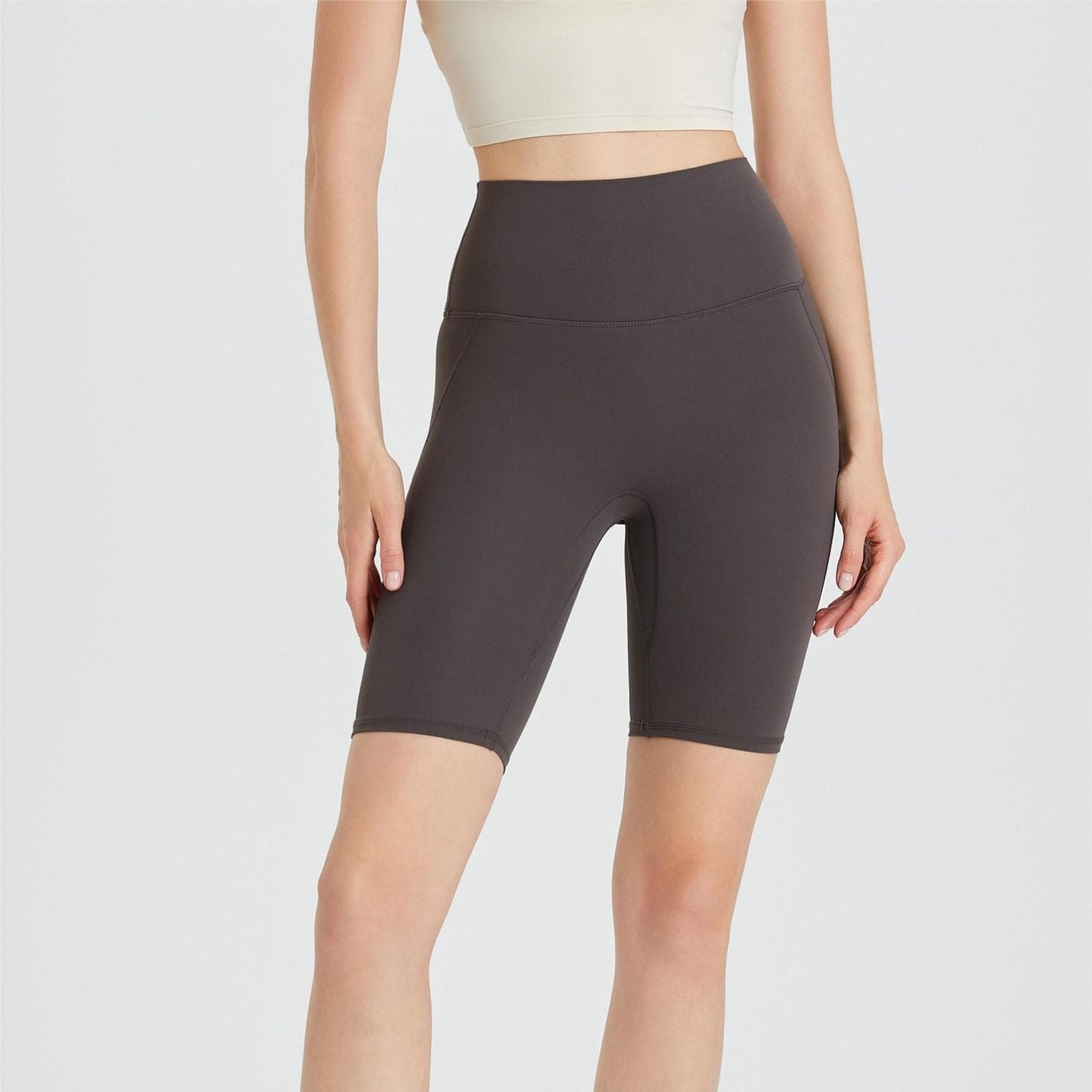 No Front Seam Biker Shorts