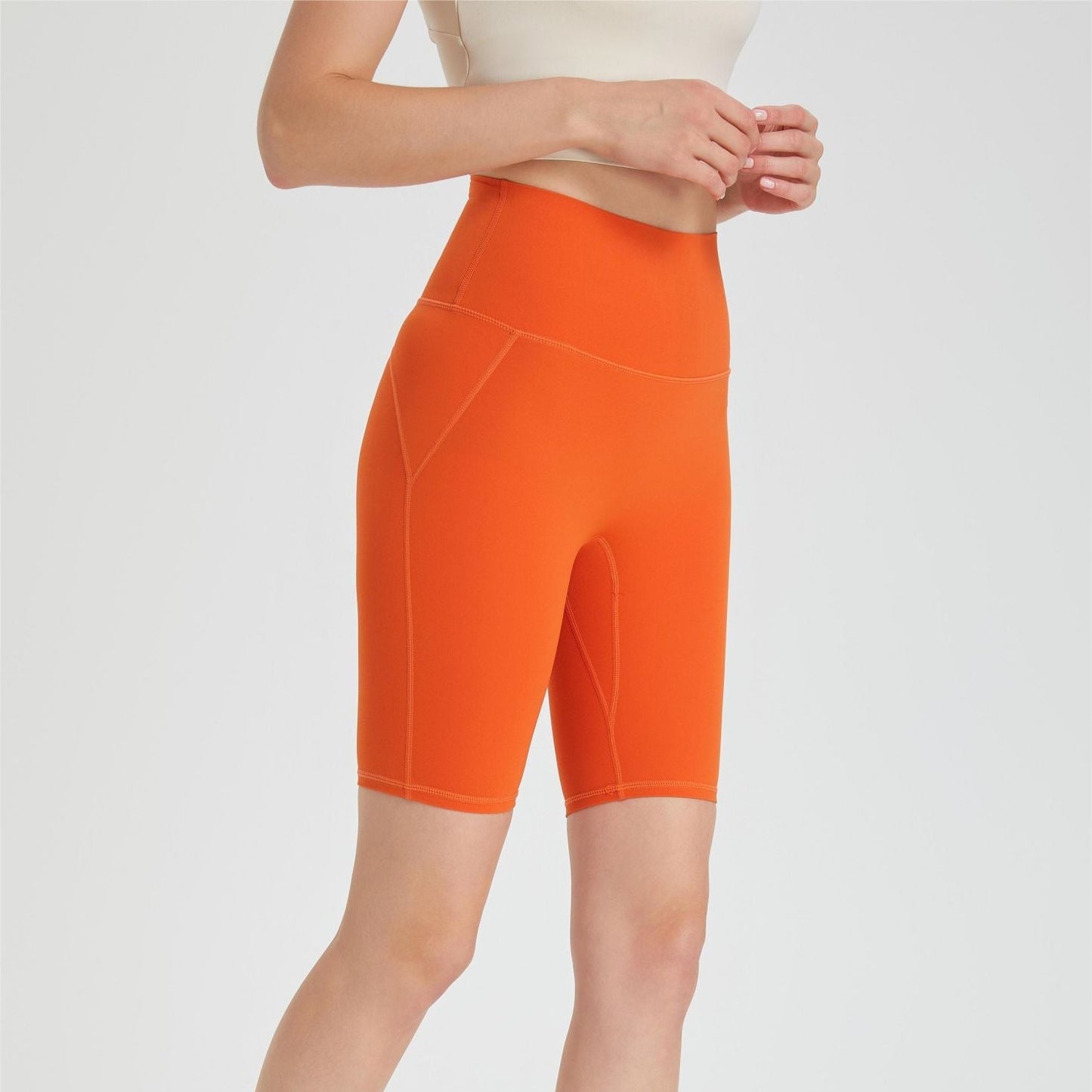 No Front Seam Biker Shorts