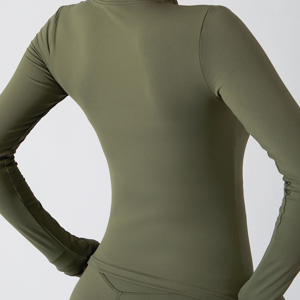 Mock Neck Zip-Front Track Jackets