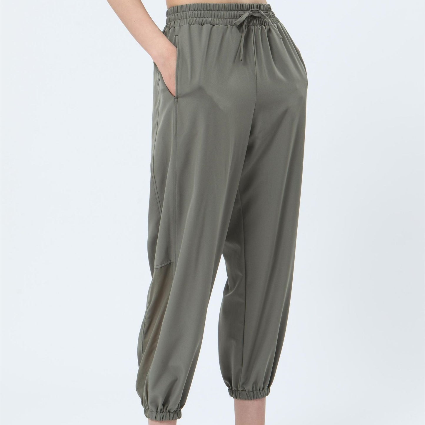 Mesh Panel Jogger Pants