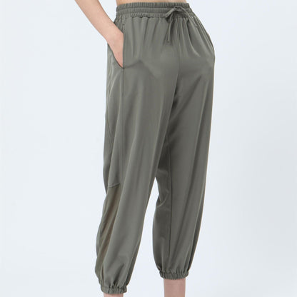 Mesh Panel Jogger Pants