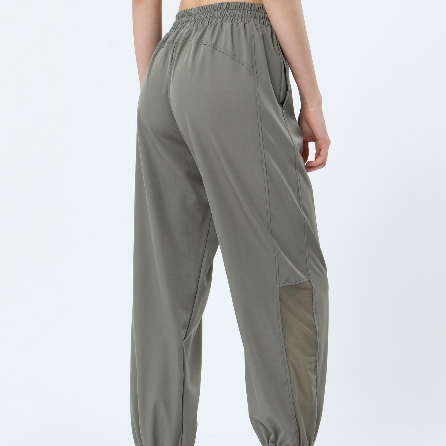 Mesh Panel Jogger Pants
