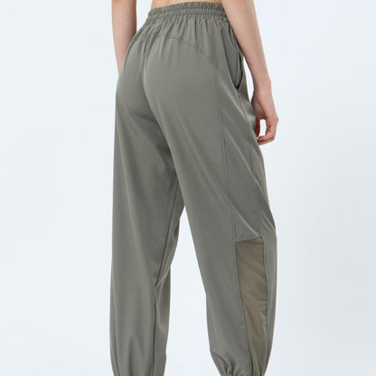 Mesh Panel Jogger Pants