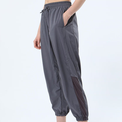 Mesh Panel Jogger Pants
