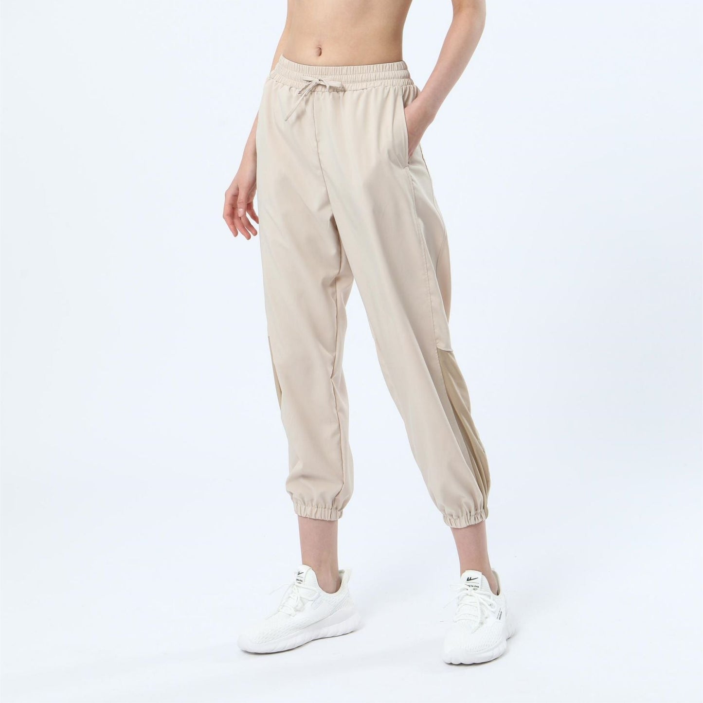 Mesh Panel Jogger Pants