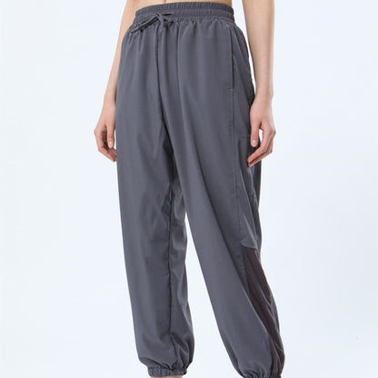 Mesh Panel Jogger Pants