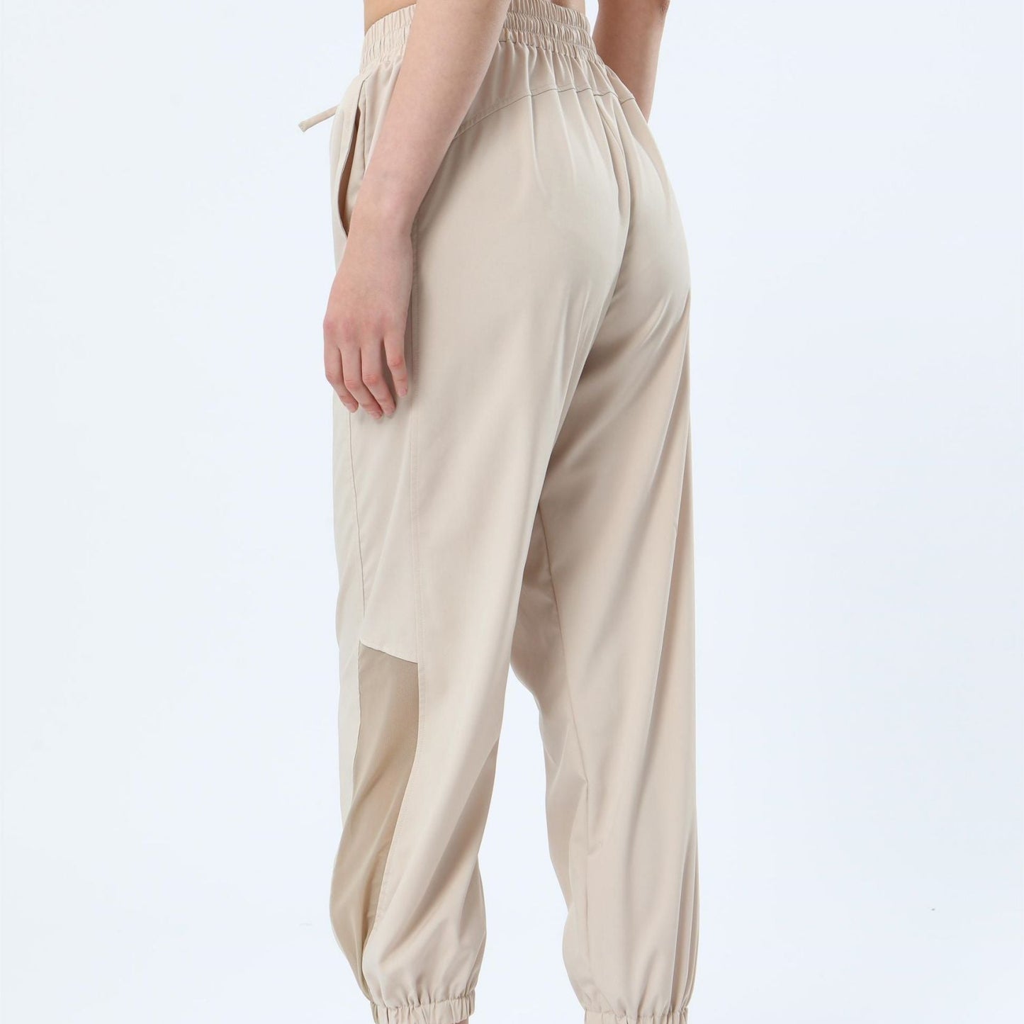 Mesh Panel Jogger Pants