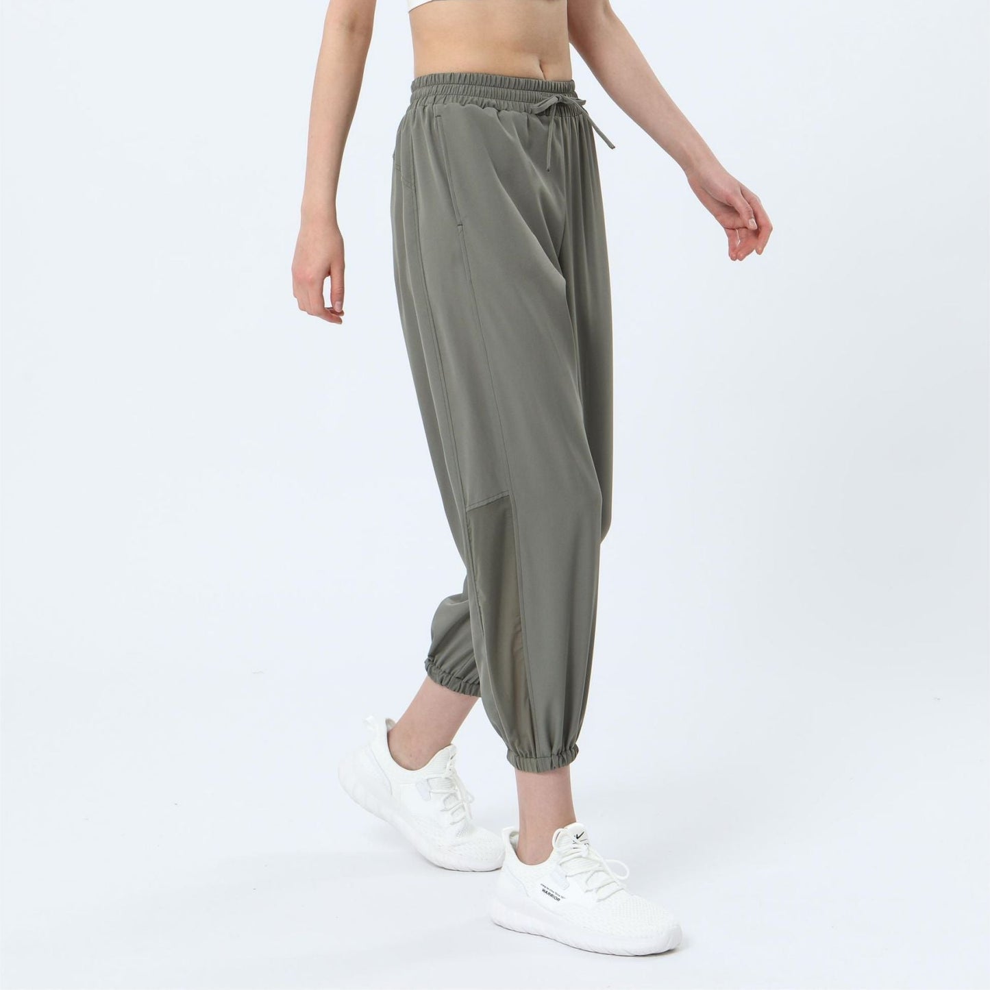 Mesh Panel Jogger Pants