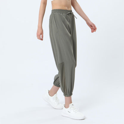 Mesh Panel Jogger Pants