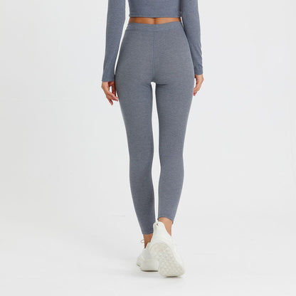 Ribbed Mid-Waist Workout Leggings