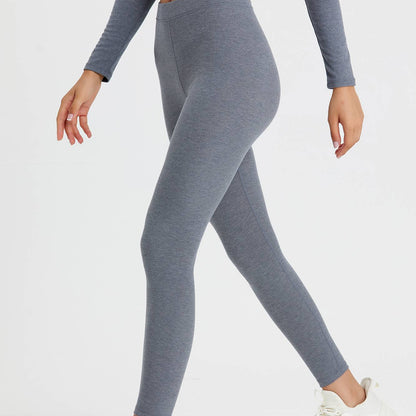 Ribbed Mid-Waist Workout Leggings