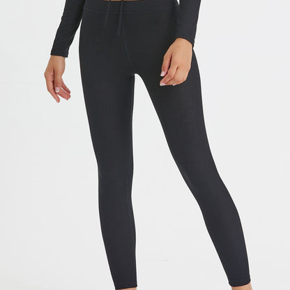 Ribbed Mid-Waist Workout Leggings