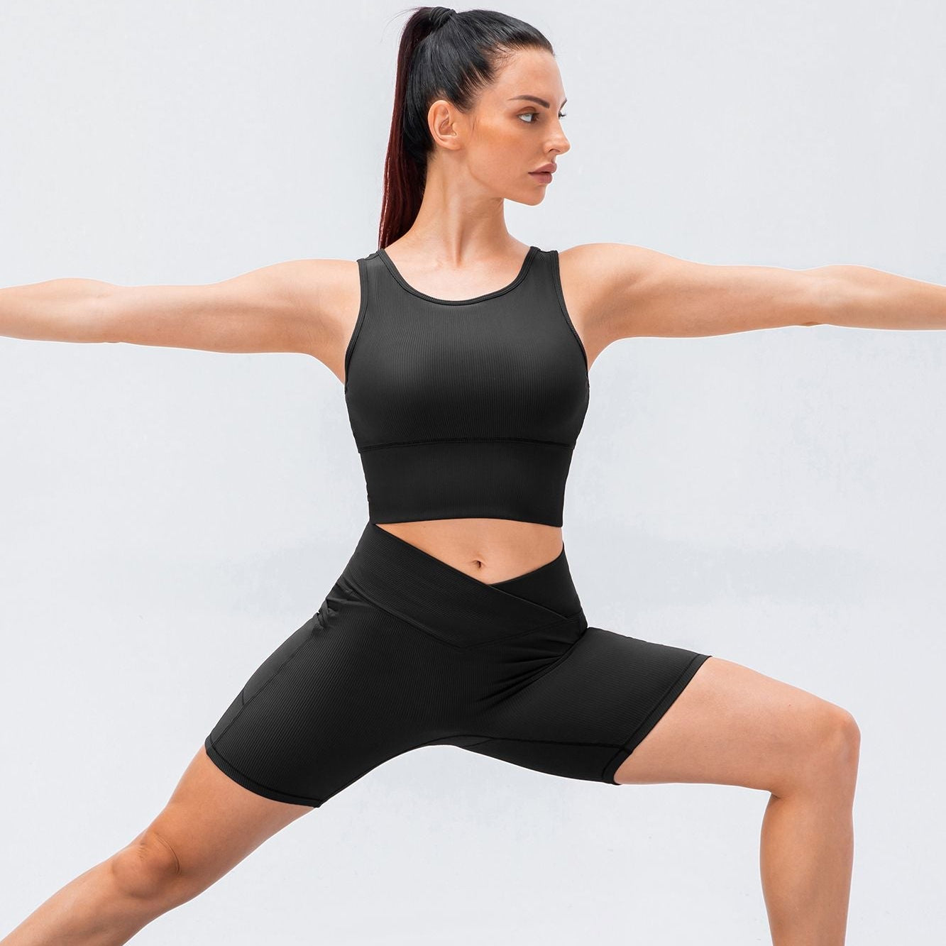 Ribbed Reversible Crop Tank Top