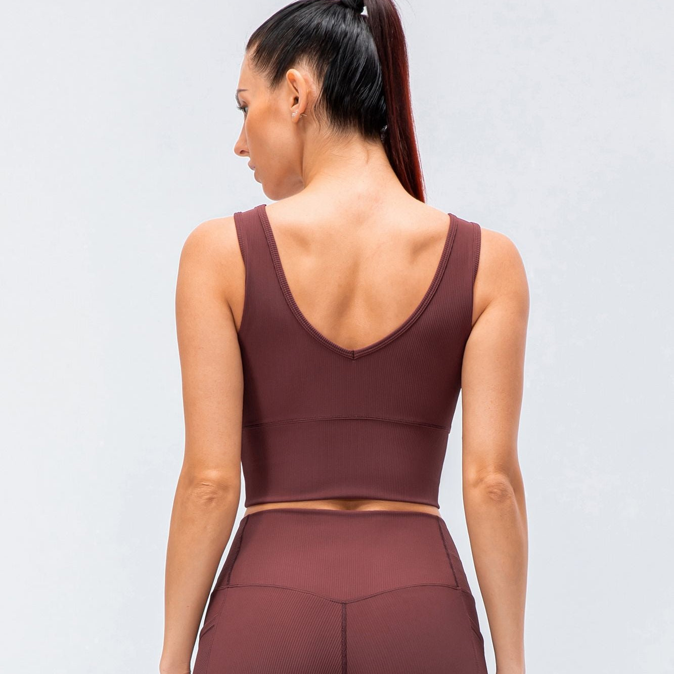 Ribbed Reversible Crop Tank Top