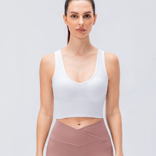 Ribbed Reversible Crop Tank Top