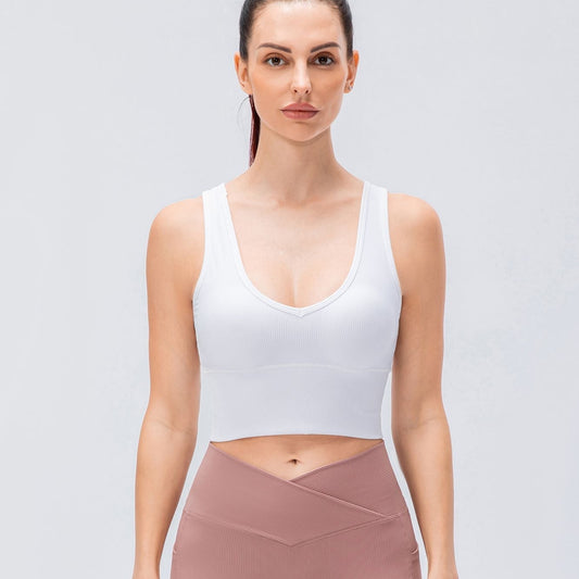 Ribbed Reversible Crop Tank Top