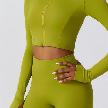 SprintCrop Elite Long Sleeve Jacket