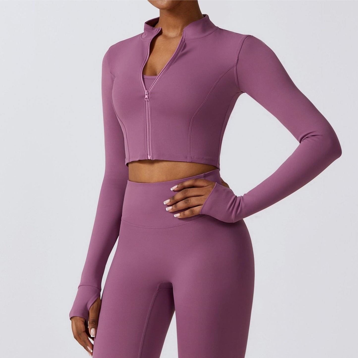 SprintCrop Elite Long Sleeve Jacket