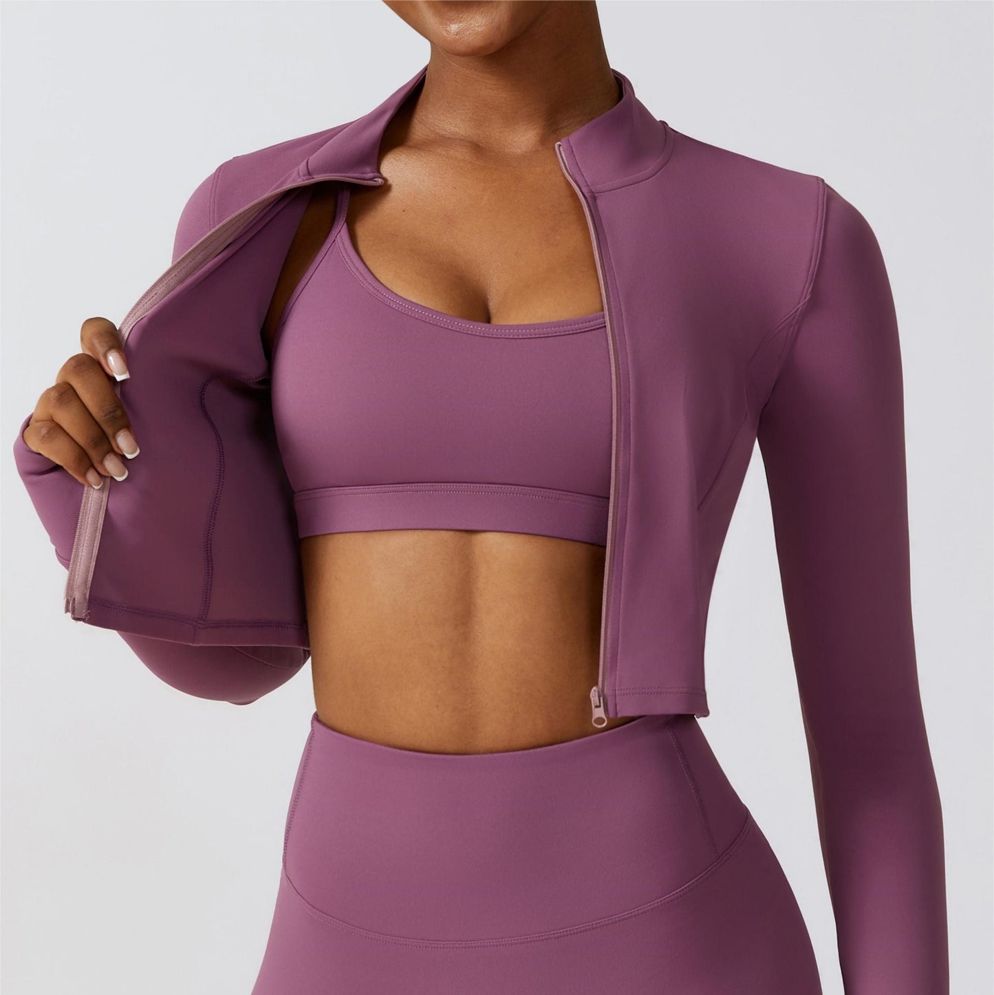 SprintCrop Elite Long Sleeve Jacket