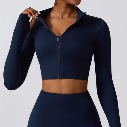 SprintCrop Elite Long Sleeve Jacket