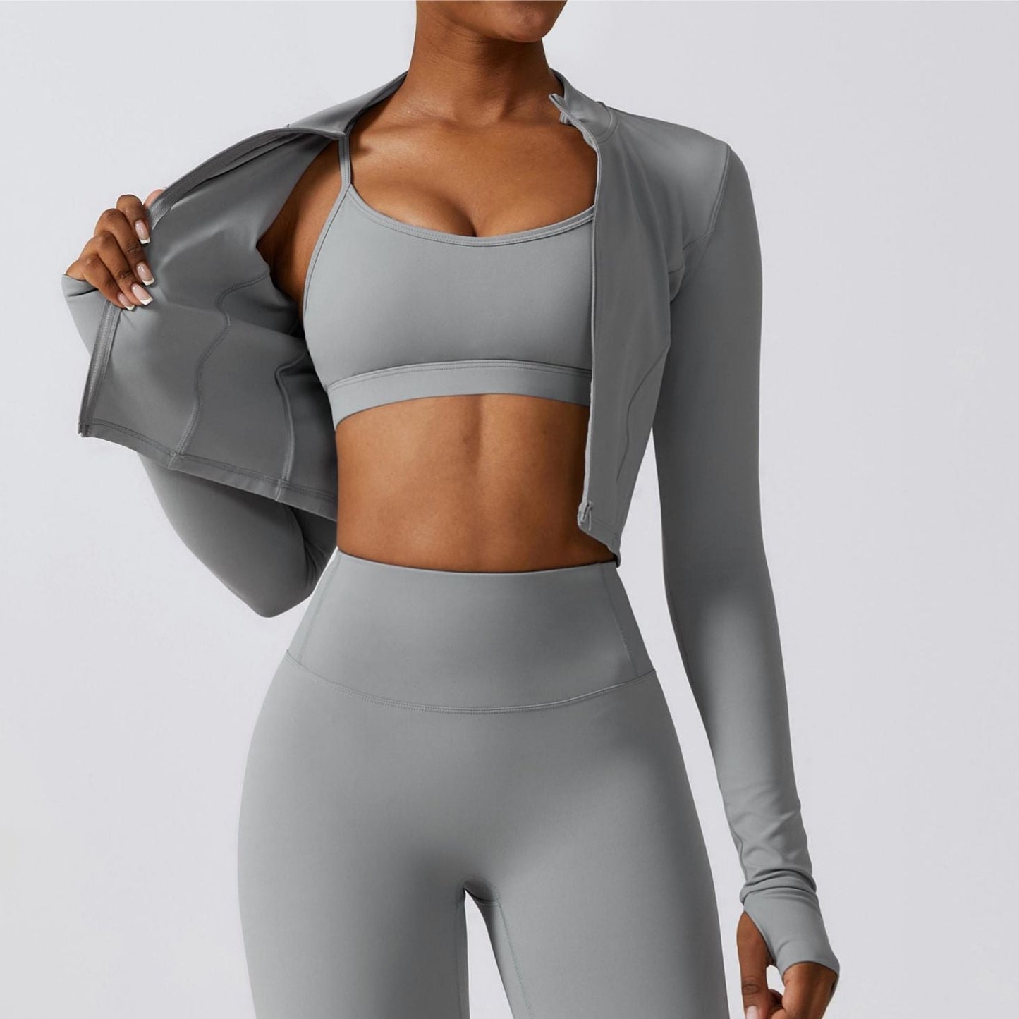 SprintCrop Elite Long Sleeve Jacket