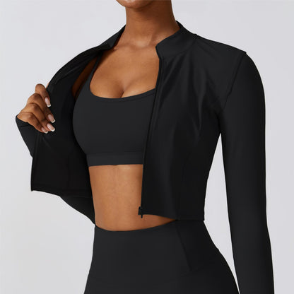 SprintCrop Elite Long Sleeve Jacket