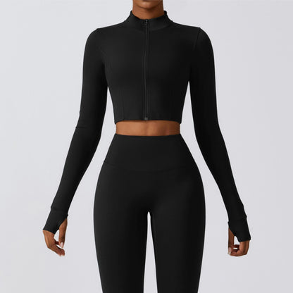 SprintCrop Elite Long Sleeve Jacket