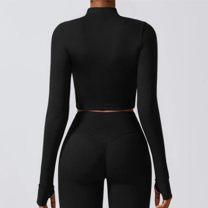 SprintCrop Elite Long Sleeve Jacket