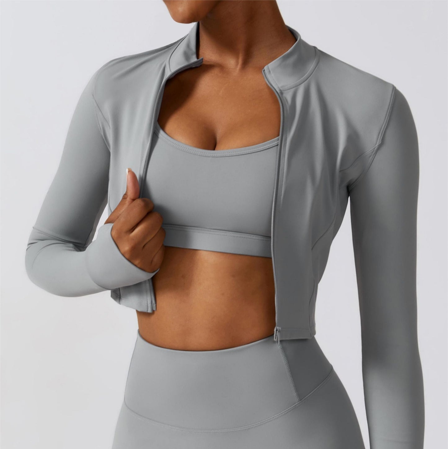 SprintCrop Elite Long Sleeve Jacket