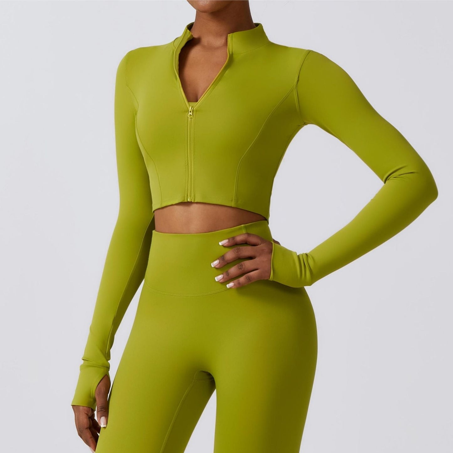 SprintCrop Elite Long Sleeve Jacket