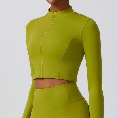 SprintCrop Elite Long Sleeve Jacket