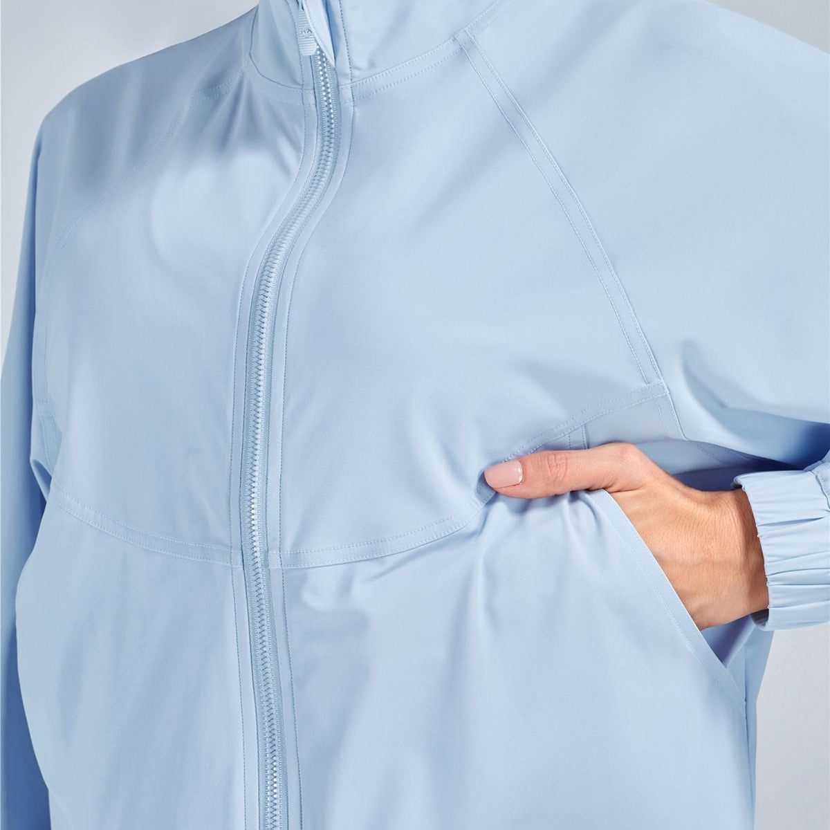 Full-Zip Cropped Track Jacket