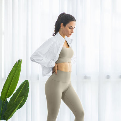 Full-Zip Cropped Track Jacket