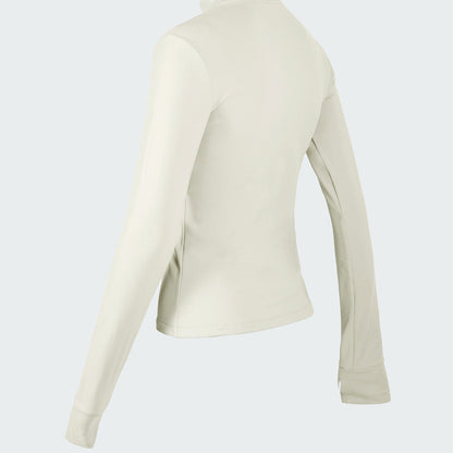 Fitted Zip-Front Fleece Track Jacket