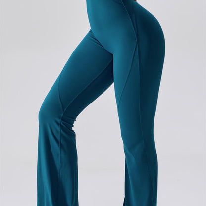 Scoop Neckline Flare Jumpsuit